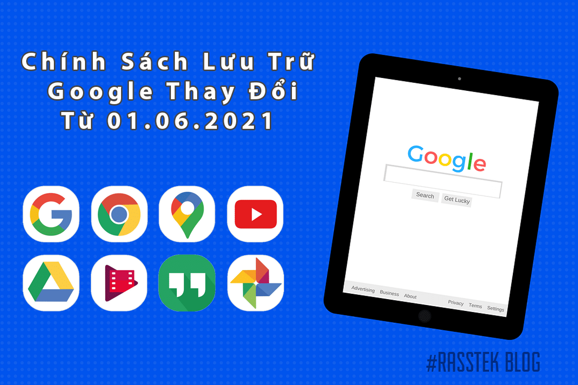 goofle thay đổi chính sách lưu trữ